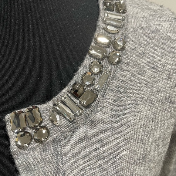 Banana republic cardigan wool blend sweater grey XS - Picture 3 of 5